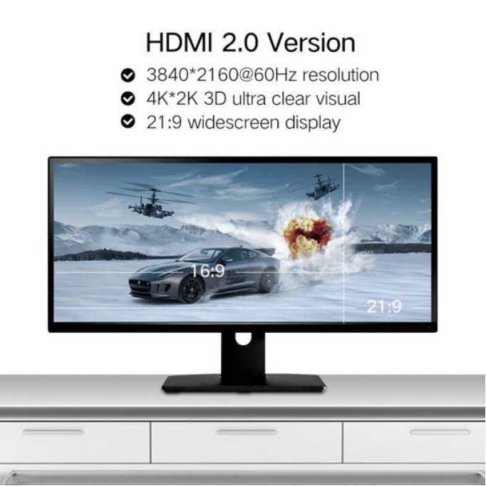 Ugreen Yüksek Hızlı 4K HDMI Flat Kablo 1.5 Metre