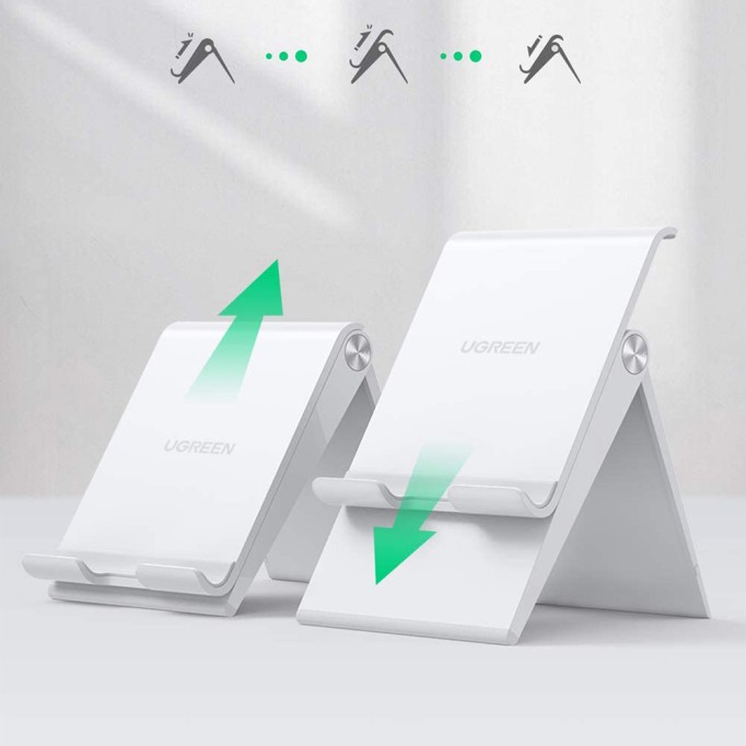 Ugreen Yükseklik Ayarlı Telefon Tutucu Standı Beyaz Ugreen Yükseklik Ayarlı Telefon Tutucu Standı Beyaz