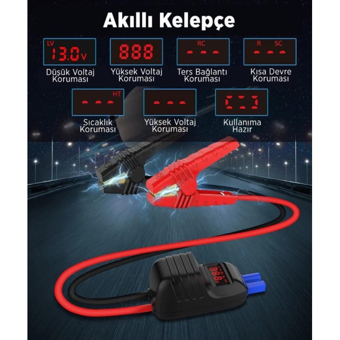 UTRAI Jstar Mini 13000mAh 1000A Jump Starter Akü Takviye Cihazı (Powerbank + Led Lamba) UTRAI Jstar Mini 13000mAh 1000A Jump Starter Akü Takviye Cihazı (Powerbank + Led Lamba)