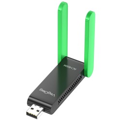 VegGieg 1400 Mbps 2.4GHz/5GHz Dual Band Gigabit Alıcı Verici USB WiFi Adaptör VegGieg 1400 Mbps 2.4GHz/5GHz Dual Band Gigabit Alıcı Verici USB WiFi Adaptör