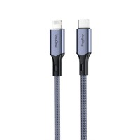 Veggieg 27W 3A USB Type-C to Lightning iPhone iPad MFI Uyumlu Hızlı Şarj ve Data Senkronizasyon Kablosu 2 Metre 