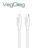 VegGieg 27W Type-C to Lightning iPhone iPad Uyumlu PD Hızlı Şarj ve Data Kablosu 1.2 Metre