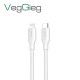VegGieg 27W Type-C to Lightning iPhone iPad Uyumlu PD Hızlı Şarj ve Data Kablosu 1.2 Metre