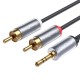 VegGieg 3.5mm Aux To 2 RCA Hi-Fi Ses Kablosu 1.5 Metre satın al