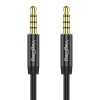 VegGieg 3.5mm Jack TRRS Hi-Fi AUX Mikrofon ve Ses Kablosu 2 Metre