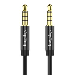 2 Metre VegGieg 3.5mm Jack TRRS Hi-Fi AUX Mikrofon ve Ses Kablosu 2 Metre