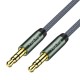 VegGieg 3.5mm Jack TRS Hi-Fi Örgülü AUX Ses Kablosu 1 Metre