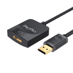 Veggieg 4K 30Hz DisplayPort (DP) Erkek to HDMI Dişi Aktif Çevirici Dönüştürücü Adaptör Kablo