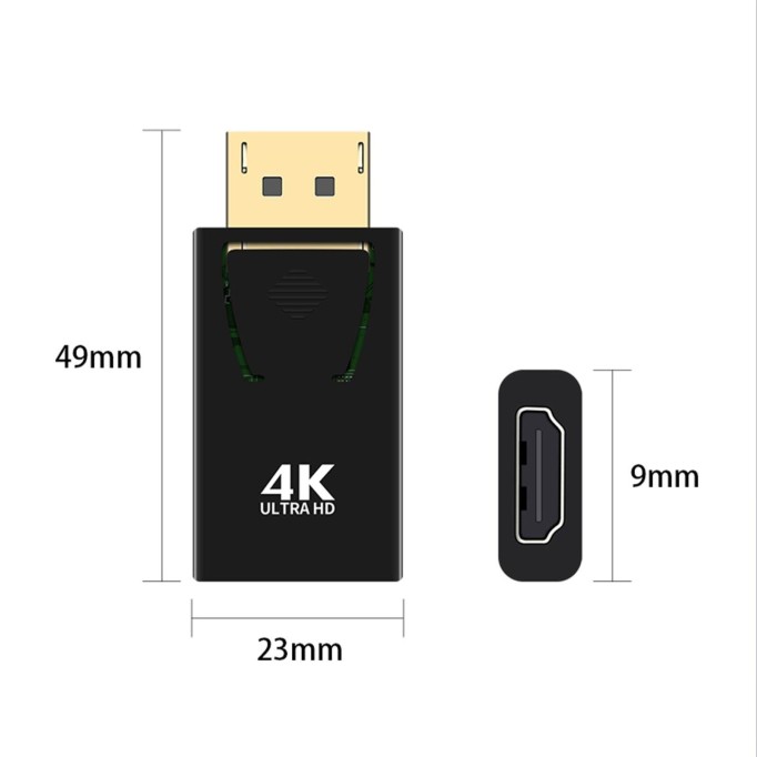 VegGieg 4K 30Hz DisplayPort to HDMI Çevirici Dönüştürücü Adaptör