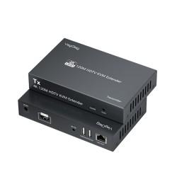 VegGieg 4K 30Hz HDMI KVM Extender 120 Metre CAT5E ve Cat6 HDMI Menzil Genişletici Uzatıcı
