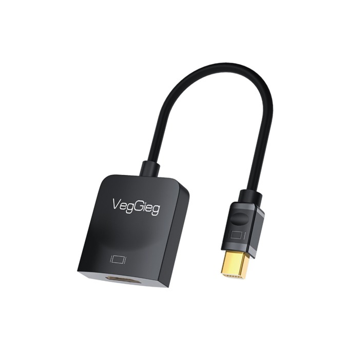 Veggieg 4K 30Hz Mini DisplayPort (DP) Erkek to HDMI Dişi Aktif Çevirici Dönüştürücü Adaptör Kablo