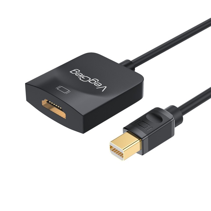 Veggieg 4K 30Hz Mini DisplayPort (DP) Erkek to HDMI Dişi Aktif Çevirici Dönüştürücü Adaptör Kablo