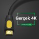 VegGieg 4K 60Hz 18Gbps HDR ARC HDCP Destekli HDMI 2.0 Kablo 2 Metre