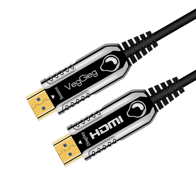 VegGieg 4K 60Hz 18Gbps HDR ARC HDCP Fiber Optik HDMI 2.0 Kablo 70 Metre