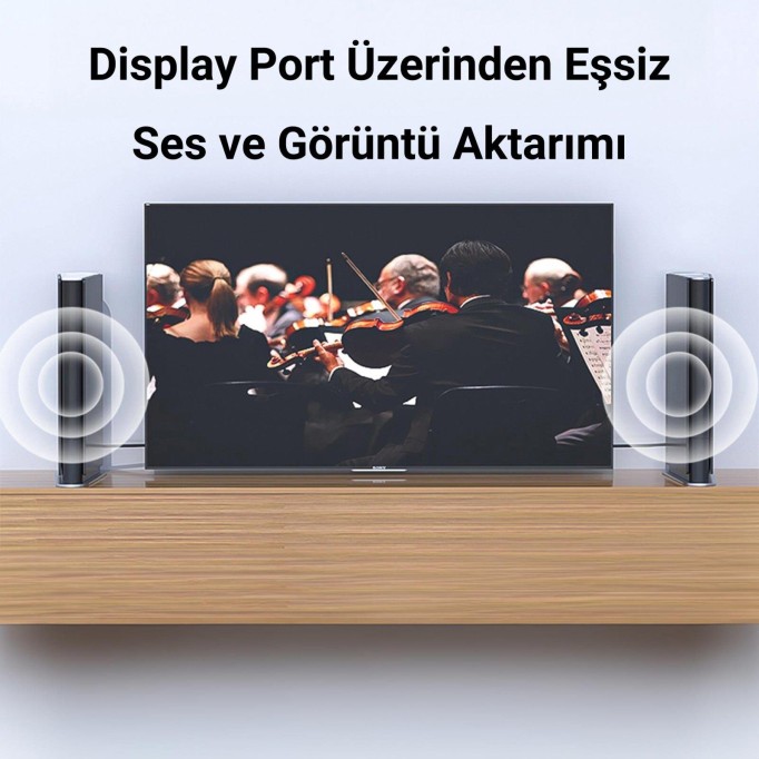 VegGieg 4K/60Hz 2K/165Hz Displayport V1.2 Kablo 1.5 Metre