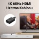 VegGieg 4K 60Hz Dişi Erkek HDMI 2.0 Uzatma Kablosu 1.5 Metre