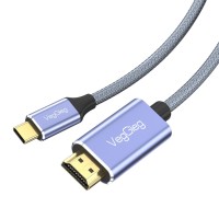 VegGieg 4K/60Hz Type-C 3.1 to HDMI 2.0 Dönüştürücü Kablo 2 Metre