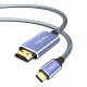 VegGieg 4K/60Hz Type-C 3.1 to HDMI 2.0 Dönüştürücü Kablo 2 Metre