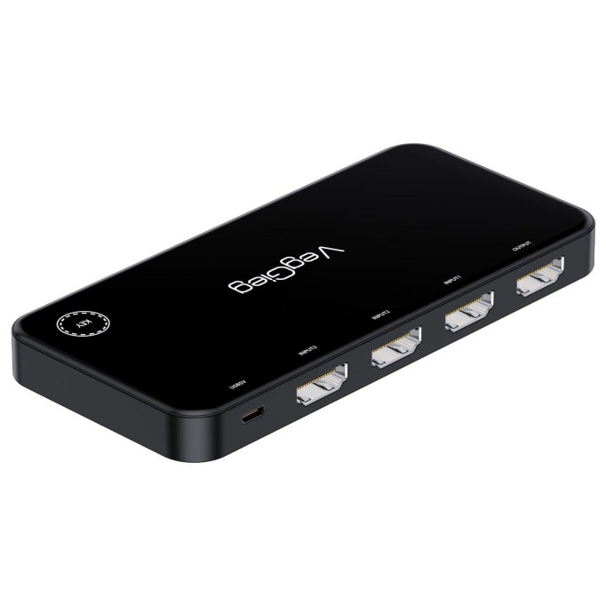 VegGieg 4K HDMI 3 Giriş 1 Çıkış Kumandalı Görüntü Seçici Switch