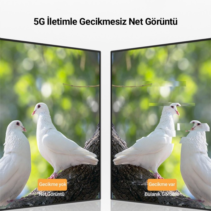 VegGieg 5Ghz Kablosuz HDMI VGA Görüntü Aktarım Cihazı