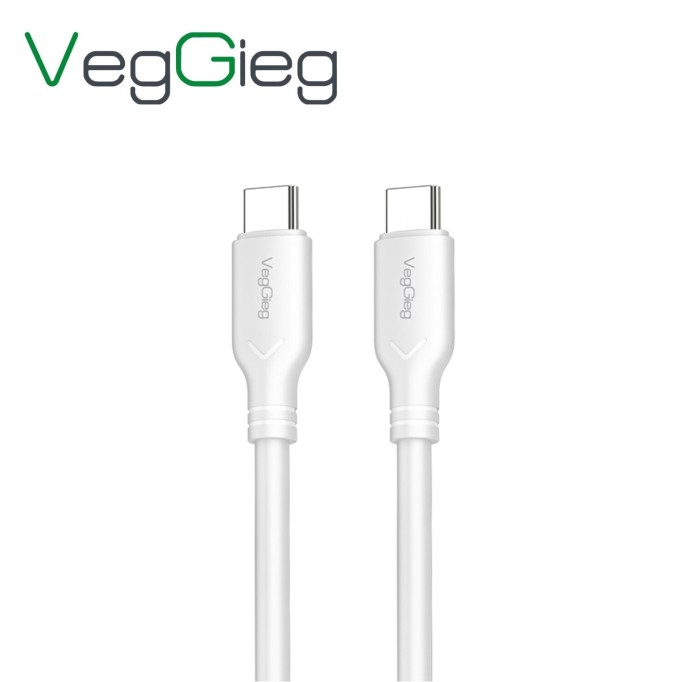 VegGieg 60W Type-C to Type-C Hızlı Şarj ve Data Kablosu 1.2 Metre