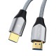 VegGieg 8K 60Hz 4K 120Hz 48 Gbps HDR ARC HDCP Örgülü HDMI 2.1 Kablo 1 Metre