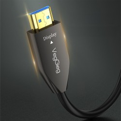 VegGieg 8K/60Hz 4K/120Hz 48Gbps HDR ARC HDCP Fiber Optik HDMI 2.1 Kablo 60 Metre