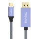 VegGieg 8K/60Hz 4K/144Hz/120Hz Type-C 3.1 to Displayport 1.4 Çift Yönlü Kablo 2 Metre