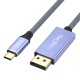 VegGieg 8K/60Hz 4K/144Hz/120Hz Type-C 3.1 to Displayport 1.4 Çift Yönlü Kablo 2 Metre