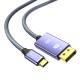 VegGieg 8K/60Hz 4K/144Hz/120Hz Type-C 3.1 to Displayport 1.4 Çift Yönlü Kablo 2 Metre