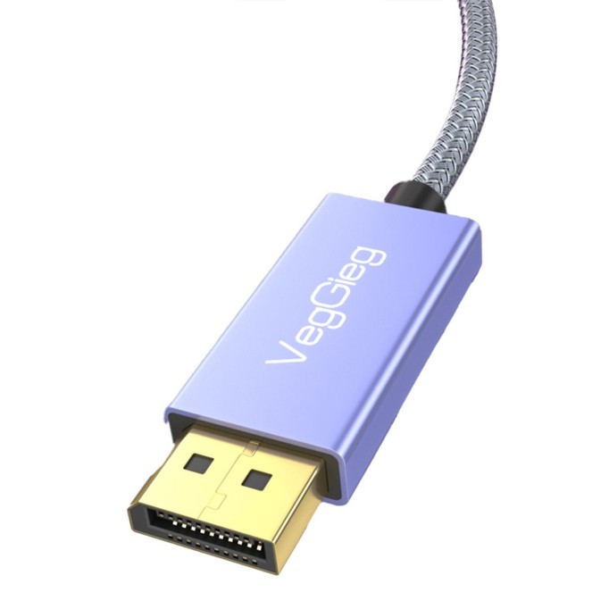 VegGieg 8K/60Hz 4K/144Hz/120Hz Type-C 3.1 to Displayport 1.4 Çift Yönlü Kablo 2 Metre