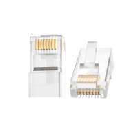 VegGieg CAT5e RJ45 Jack Ethernet Konnektörü Altın Kaplama 100 Adet