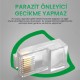 VegGieg CAT5e RJ45 Jack Ethernet Konnektörü Altın Kaplama 100 Adet