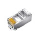 VegGieg Cat6 Metal RJ45 Jack 8P8C Ethernet Konnektörü Altın Kaplama 102 Adet satın al