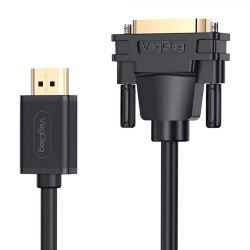 1.5 Metre VegGieg DVI 24+1 to HDMI 2K Dönüştürücü Monitör Kablosu 1.5 Metre