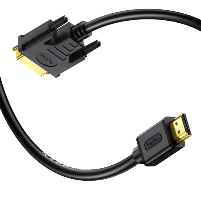 VegGieg HDMI DVI 24+1 Görüntü Kablosu 3 Metre