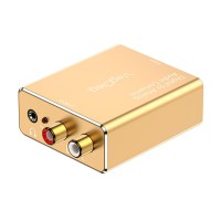 VegGieg Koaksiyel Toslink Optik Dijital to 3.5mm RCA Analog Ses Çevirici Adaptör