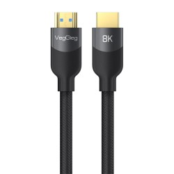 1.5 Metre VegGieg Premium 8K 60Hz 4K 120Hz HDCP ARC HDR Örgülü HDMI 2.1 Kablo 1.5 Metre