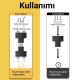 VegGieg RJ45 1 to 2 Ethernet Splitter Çoğaltıcı Adaptör