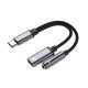 VegGieg Type-C to 3.5mm Kulaklık ve Type-C Şarj Dönüştürücü Adaptör satın al