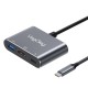 VegGieg Type-C to 4K HDMI Type-C PD100W USB-A 3.0 Hub Dönüştürücü Adaptör satın al