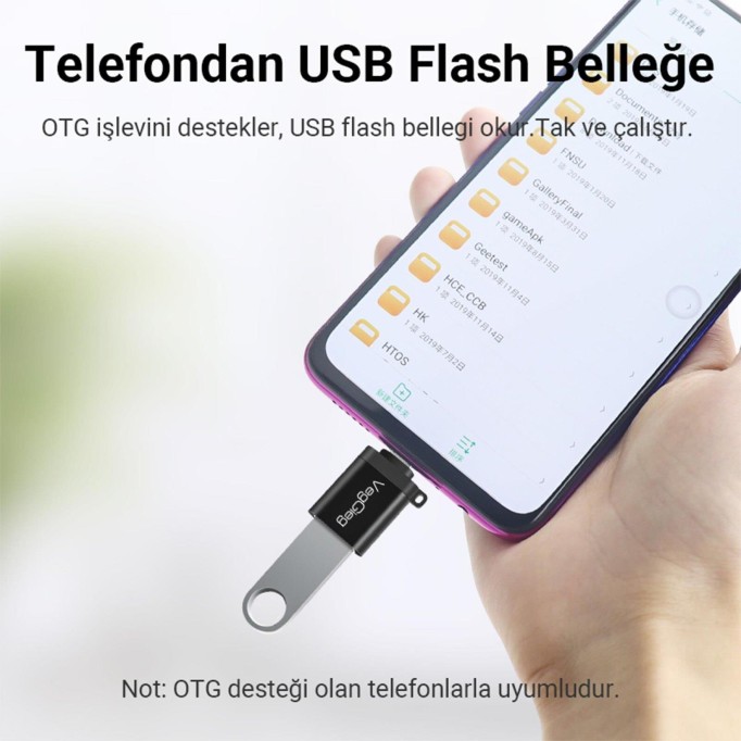 VegGieg Type-C to USB 3.0 Çevirici Dönüştürücü Adaptör