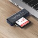 VegGieg USB 2.0 SD ve Micro SD Hafıza Kart Okuyucu Siyah