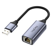Veggieg USB 2.0 to 100Mbps RJ45 Lan Ethernet İnternet Bağlantı Çevirici Dönüştürücü Adaptör