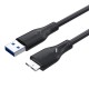 VegGieg USB 3.0 Micro B Şarj ve Data HDD Kablosu 1.5 Metre