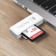 VegGieg USB 3.0 SD ve Micro SD Hafıza Kart Okuyucu Beyaz