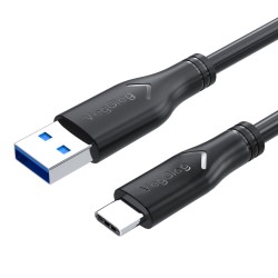 1.5 Metre VegGieg USB 3.0 to Type-C 60W 10Gbps Data ve Şarj Kablosu 1.5 Metre