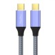 Veggieg USB 3.1 Gen 2 100W PD Type-C to Type-C Kablo 10Gbps Veri 4K@60Hz Görüntü ve Hızlı Şarj Desteği 1 Metre