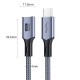 Veggieg USB 4.0 240W 40Gbps E-Mark Thunderbolt 4 8K 60Hz Type-C Uzatma Kablosu 1 Metre