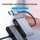 VegGieg USB-A to 4K 30Hz HDMI ve 1080P 60Hz VGA Görüntü Çevirici Kablo